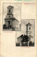 1906 Bocsár, Bocar; Római katolikus templom, Szerb ortodox templom / Catholic church, Serbian Orthodox church (fl)