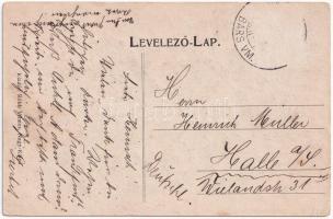 Nagykálna, Kalná, Kálna (Léva, Levice); Református templom, Jegyzői lak. Róbb Vilmos kiadása / Calvi...