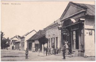 Varannó, Vranov nad Toplou; Hlavná ulica / Fő utca, üzletek. Alexander Halász Photograph / main street, shops