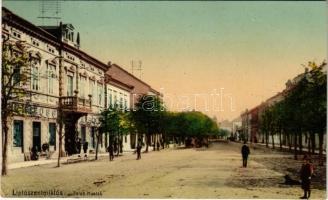 1910 Liptószentmiklós, Liptovsky Mikulás; Felső Husták, üzlet / street view, shop (EK)