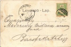 1905 Ruttka, Vrútky; Pályaudvar, vasútállomás, vasutasok / railway station, railwaymen (EB)