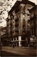 Budapest VIII. Hotel Palace szálloda és kávéház, Adria söröző, Grauer ecetgyár, üzletek, villamos