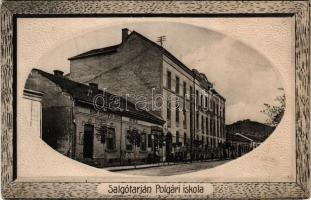 1913 Salgótarján, Polgári iskola, Gescheit József lisztraktára, bor, sör és pálinka mérés. Laufer Ernő kiadása (EK)