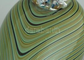 Vízimadár. Finn design üveg figura. Kézzel készült, anyagában színezett, hibátlan. 15 cm