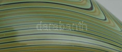 Vízimadár. Finn design üveg figura. Kézzel készült, anyagában színezett, hibátlan. 15 cm