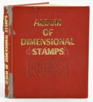 Album of dimensional stamps. Hong Kong, 1981., nyn. Benne 10 db bélyeggel. Kiadói kopott aranyozott nyl-kötésben.