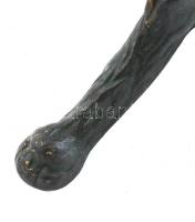 Régi fém karácsonyfatalp, m: 24,5 cm, 35x37x38 cm