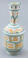 Iparművészeti Vállalatos Gorka váza, mázas kerámia, jelzett, mázrepedésekkel, m: 25 cm