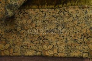 Nagy méretű régi selyem brokát függöny 200x160 cm és dísz textilia