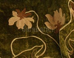 Nagy méretű régi selyem brokát függöny 200x160 cm és dísz textilia