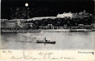 1902 Budapest I. Királyi vár este