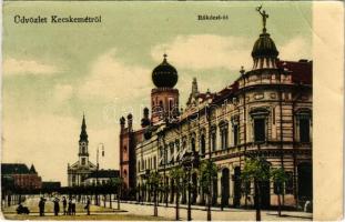 1909 Kecskemét, Rákóczi út, zsinagóga, Kocsis Elek üzlete (EB)