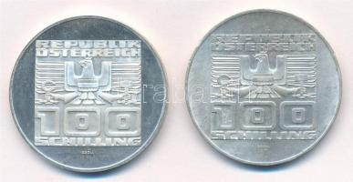 Ausztria 1976. 100Sch Ag "Karintia 1000 éves" (2x) T:1,1 (eredetileg PP)
Austria 1976. 10...