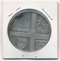 1976. 200Ft Ag "Festők I. - Derkovits" T:BU patina Adamo EM49
