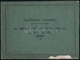 cca 1910-1930 London, The Imperial Fine Art Corporation Ltd. Illustrated Catalogue / Londoni művészeti galéria képekkel illusztrált katalógusa, angol nyelven, 32 p., tűzött papírkötés, sérült, rossz állapotban