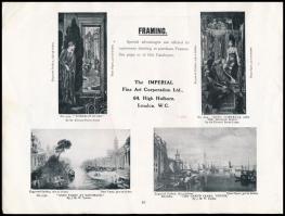 cca 1910-1930 London, The Imperial Fine Art Corporation Ltd. Illustrated Catalogue / Londoni művésze...