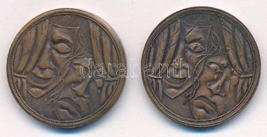 2005. "1874 - 1962 - 2005 - Vörösmarty Színház Székesfehérvár" kétoldalas Br emlékérem (27...