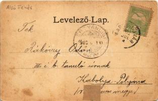 1902 Marosújvár, Uioara, Ocna Mures; fürdő, Stefánia bánya belseje, Király utca / spa, mine interior...