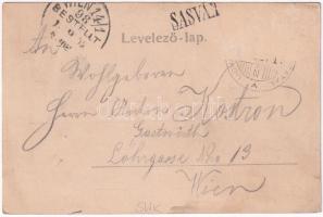 1898 Sasvár, Mária Sasvár, Maria-Schlossberg, Sastín (Sasvár-Morvaőr, Sastín-Stráze); Piactér, üzlet...