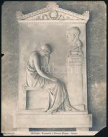 cca 1920-1940 Róma, szobrok, emlékművek, 8 db fotó, sérülésekkel, 24x20 cm körüli méretben