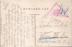 1918 Brassó, Kronstadt, Brasov; + "ZENSURABTEILUNG WIEN"