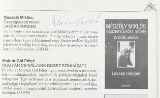 1994 Századvég Kiadó 1994 prospektusa, 20 p. Benne Mészöly Miklós (1921-2001) Kossuth-díjas író, és ...