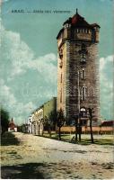 1918 Arad, Attila téri víztorony. Vasúti levelezőlapárusítás 2026. 1917. / water tower (EK)