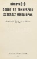 1964 Könyvkötő doboz és tokkészítő szakrajz mintalapok, az iparitanuló iskolák I_II_III. osztálya sz...