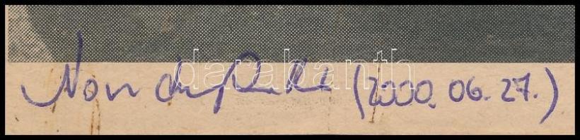 Novotny Zoltán sportriporter, és Szepesi György rádiós sportkommentátor aláírásai, és Knézy Jenő spo...