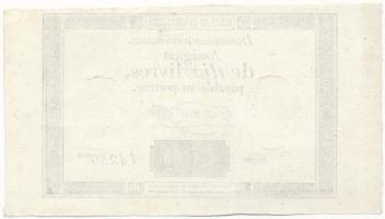 Franciaország 1792. 10L "Assignata" vízjellel és szárazpecséttel "14250" T:I- Fr...