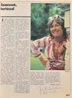 Tolnai Klári, Feleki Sári, Földi Teri, Kállay Ilona, Vass Éva színésznők aláírásai őket ábrázoló, ró...