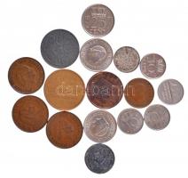 Hollandia 1939. 10c Ag + 1942. 1c Zn + 1942. 10c Zn + 1957-1989. 1c-5G (13xklf) T:2-3 Netherlands 1939. 10 Cent Ag + 1942. 1 Cent Zn + 1942. 10 Cent Zn + 1957-1989. 1 Cent - 5 Gulden (13xdiff) C:XF-F