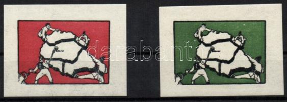 1921 Irredenta vágott kisívpár