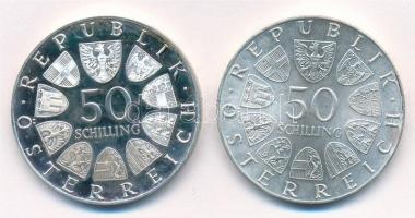 Ausztria 1974. 50Sch Ag "125 éves az osztrák csendőrség" (2x) T:1,1 (eredetileg PP)
Austr...