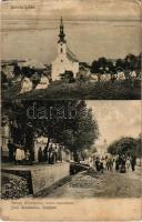 1908 Zalánkemén, Szalánkemén, Stari Slankamen; Szerb templom, Sós fürdő. Phot. Oldal / Serbian church, salt bath, spa (ázott sarkak / wet corners)
