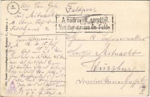 1915 Torontálszécsány, Setschan, Secanj; vasútállomás. Vasúti levelezőlapárusítás 5895. / railway st...