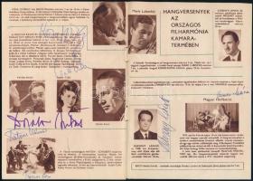 1970 Zenei Híradó "Tavasz 1970" száma, benne 31 db aláírással, közte Ferencsik János, Lehe...