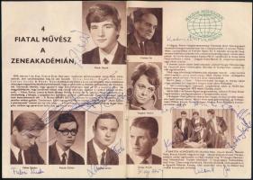 1970 Zenei Híradó "Tavasz 1970" száma, benne 31 db aláírással, közte Ferencsik János, Lehe...