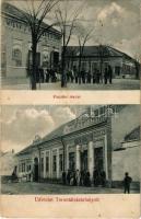 1916 Torontálvásárhely, Develák, Debelják, Debeljaca; Piactér, Milan J. G. és Társa, Krausz Ignác fia üzlete / street view, shops (EK)