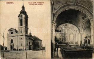 Bajmok, Bajmak; Római katolikus templom, belső / Catholic church, interior (ázott sarkak / wet corners)