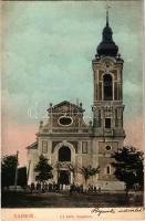 1908 Bajmok, Bajmak; Új római katolikus templom. Ifj. Berger Jakab kiadása / Catholic church (EK)