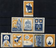 1938 Szent István megdicsőülése sor 9 db
