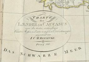 Johann Christoph Matthias Reinecke (1770-1818): A Kaukázus térképe, 1811 (Charte der Laender am Cauc...