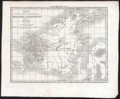 3 db régi térkép, 1840 körül: Borneo, Melanézia és Malézia. Rézmetszet, papír. Hajtásnyomokkal. Helyenként kissé foltos. 23x27 cm