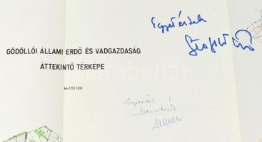 cca 1975 2 db térkép: Gödöllői Állami Erdő- és Vadgazdaság áttekintő térképe, 1 : 50.000, MN. Térkép...