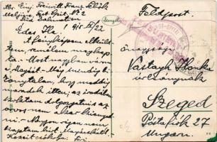 1915 Dubrovnik, Ragusa; Cluja pod Lovrjencom / Fortunale sotto S. Lorenzo / fort (EK) + K.u.K. Festu...