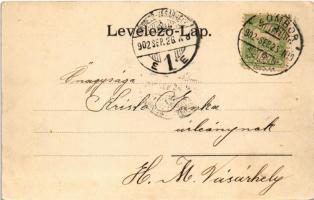 1902 Zombor, Sombor; Kis szerb templom utca. Schön Adolf kiadása / street view, Serbian Orthodox chu...