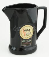 Long John tejes kanna, porcelán, jelzett, kopott, m: 17cm
