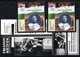 2004 Trianon Múzeum Várpalota dekoratív belépő + 2 db kiállítási bélyeg