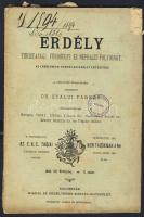 1894 EKE (Erdélyrészi Kárpát Egyesület) értesítője